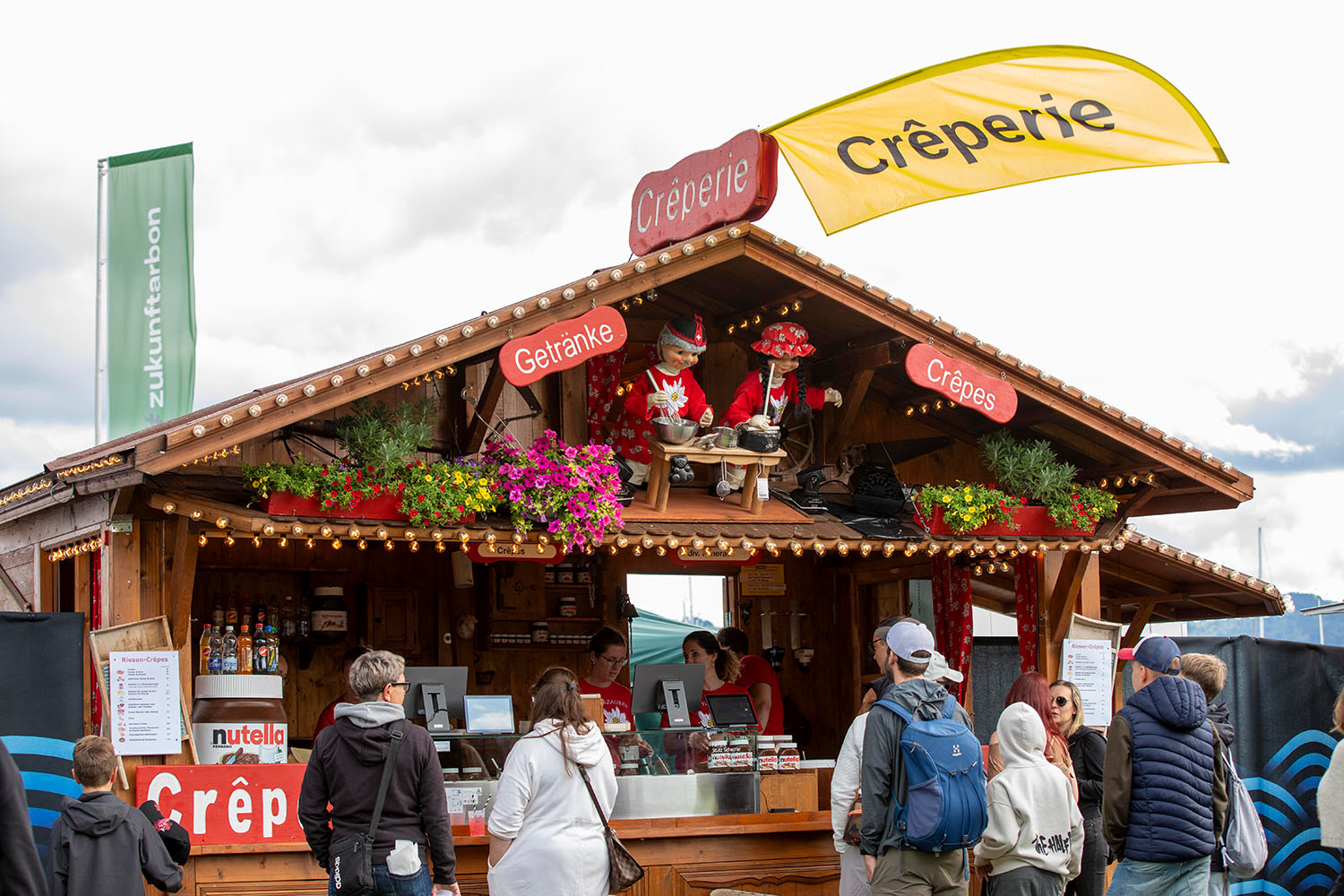 Ein Crêpe geht einfach immer. 