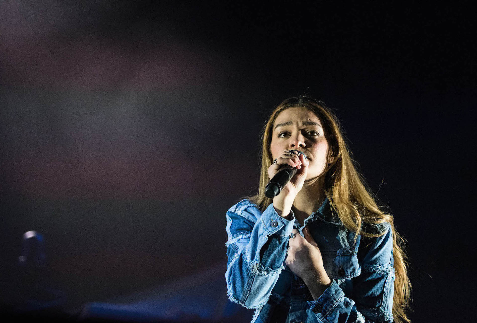 Emily Roberts im Hallenstadion. 