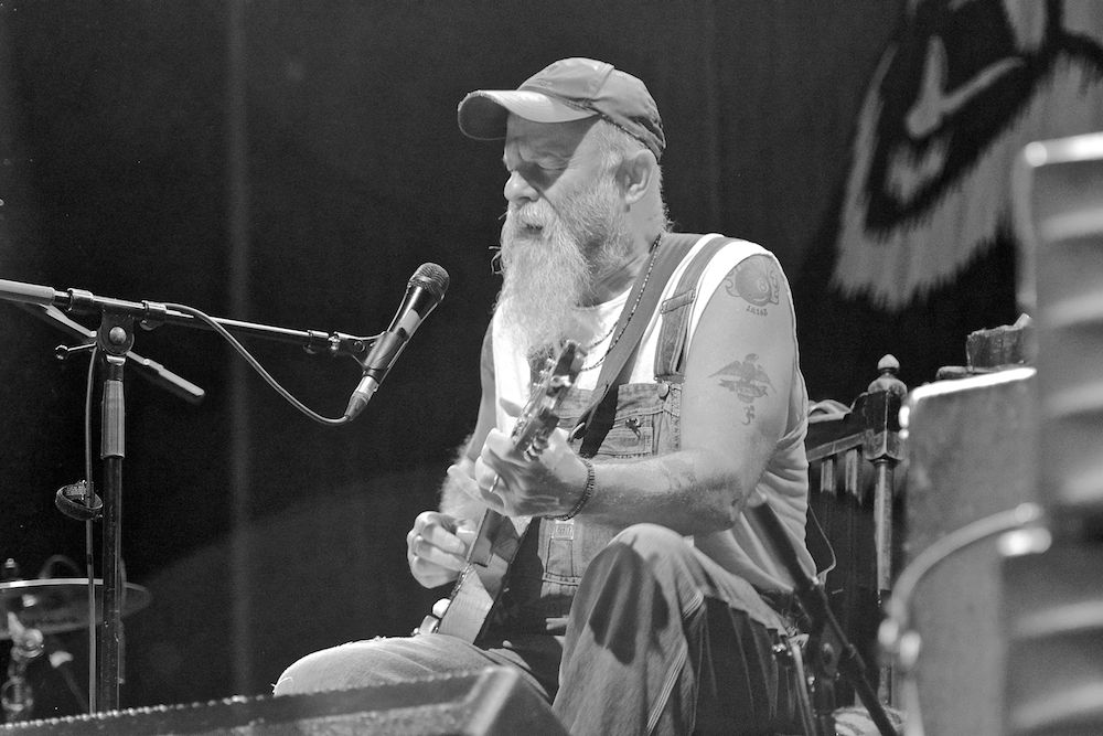 Seasick Steve stand schon am Glastonbury auf der Bühne. 